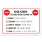 Signmission Flu Sign, Wash Rinse Sanitize Signs, 24in X 18in Aluminum, 18" W, 24" L, Wash Rinse Sanitize Signs OS-NS-A-1824-25590 - alternate 1